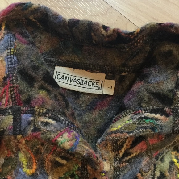 Cute, Unique and Quirky Canvasbacks Yarn Sweater. - Picture 5 of 8